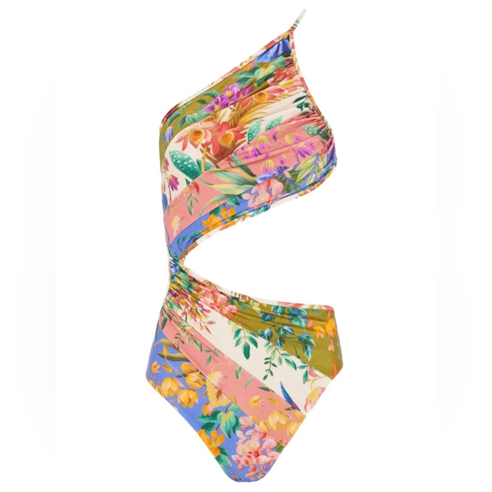 Gorgeous Zimmermann tropical cutout Swimsuit